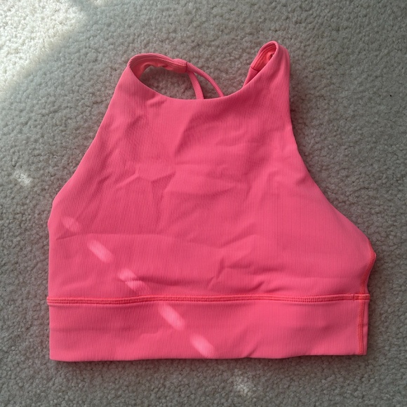 Lululemon Energy Bra High Neck Long Line Rib *Medium Support Size 6 - Picture 5 of 7